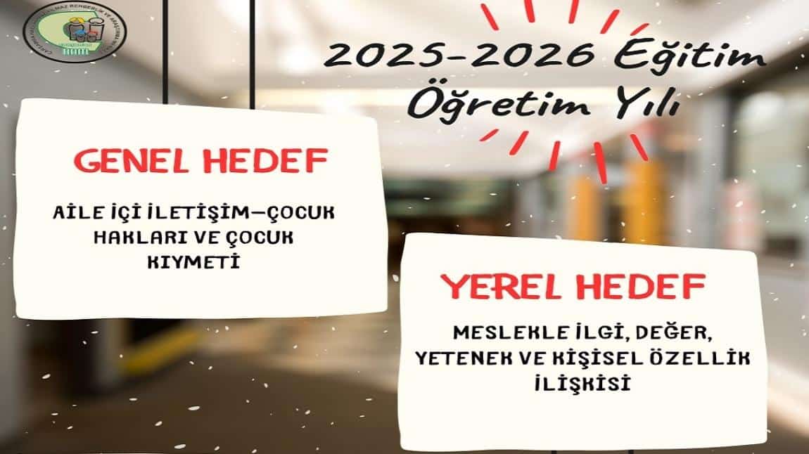 GENEL HEDEFLERİMİZ VE YEREL HEDEFLERİMİZ BELİRLENDİ